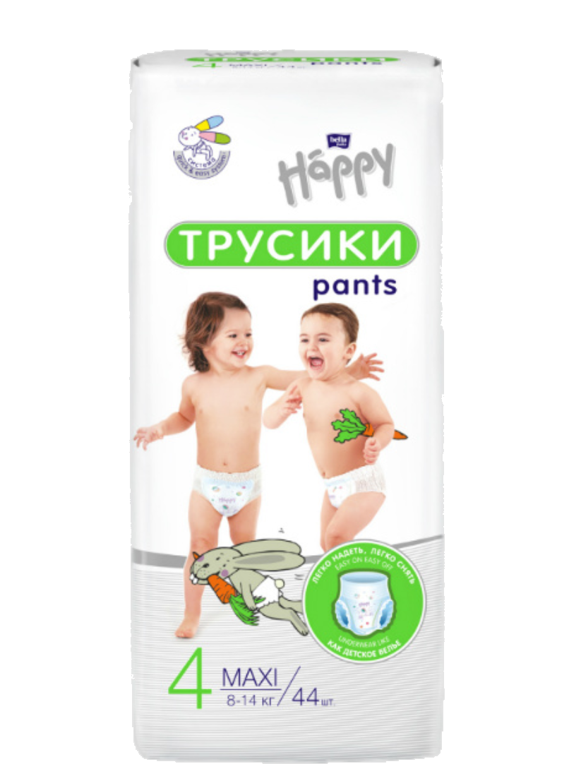 фото упаковки Bella Baby Happy Maxi Подгузники-трусики детские