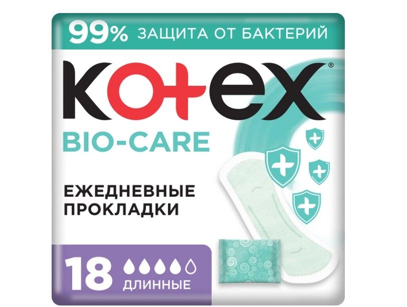 фото упаковки Kotex Antibacterial Прокладки ежедневные длинные