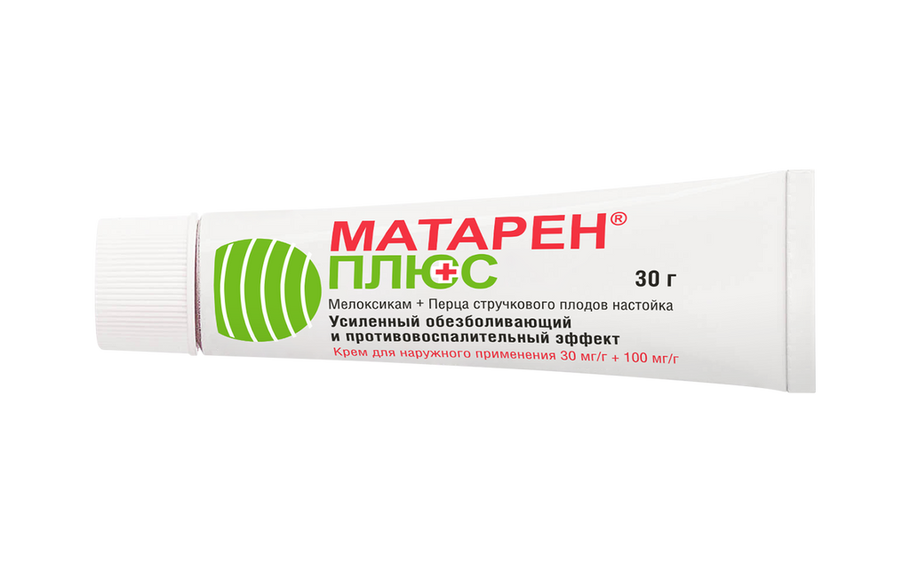 Матарен плюс, крем для наружного применения, 30 г, 1 шт.