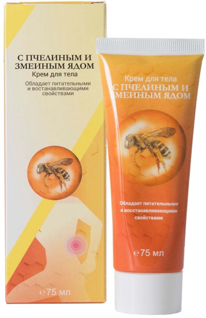 фото упаковки Простой рецепт Крем для тела с пчелиным и змеиным ядом