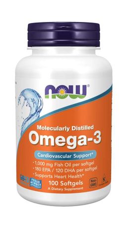 NOW Omega-3 Омега-3 1000 мг