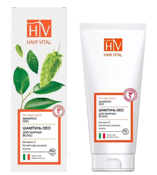 Hair Vital Шампунь Deo для жирных волос, шампунь, 200 мл, 1 шт.