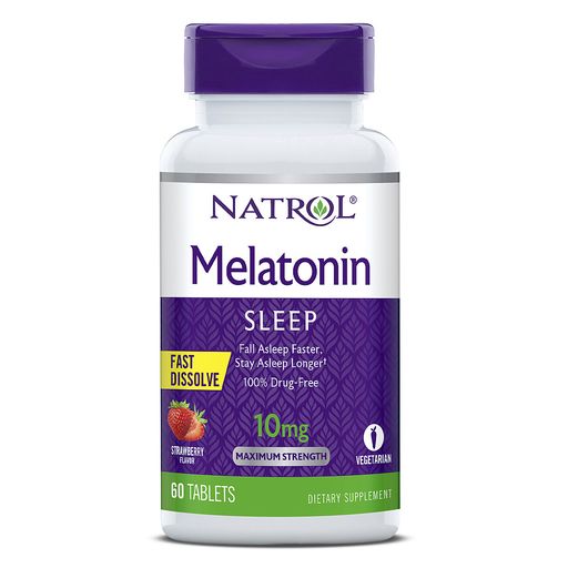 Natrol Мелатонин, 10 мг, таблетки быстрорастворимые, 60 шт.