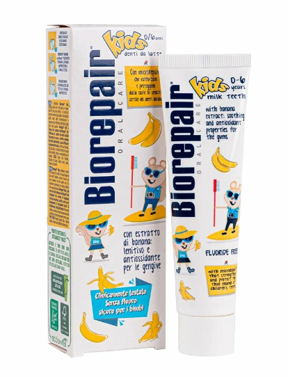 Biorepair kids паста зубная детская, паста зубная, банан, 50 мл, 1 шт.