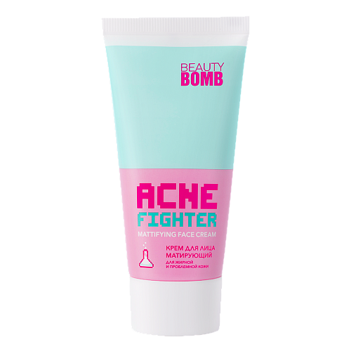 Beauty Bomb Acne Fighter Крем для лица матирующий, крем, для жирной и проблемной кожи, 40 мл, 1 шт.