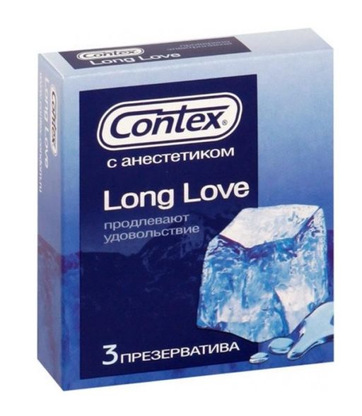 Презервативы Contex Long Love, презерватив, 3 шт.
