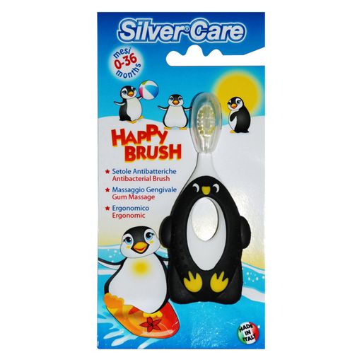 Silver care Happy Brush щетка зубная детская 6-36 месяцев, щетка зубная, 1 шт.