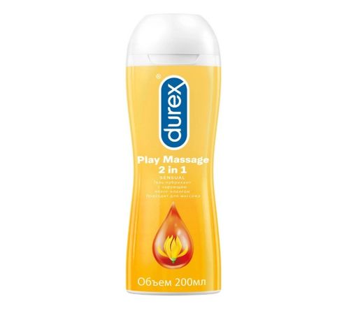 Гель-смазка Durex Play Massage 2in1 Sensual, гель, с иланг-илангом, 200 мл, 1 шт.