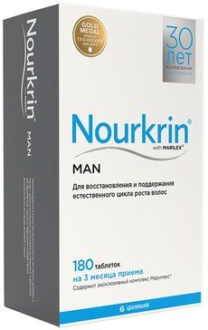 Нуркрин для мужчин, таблетки, 180 шт.