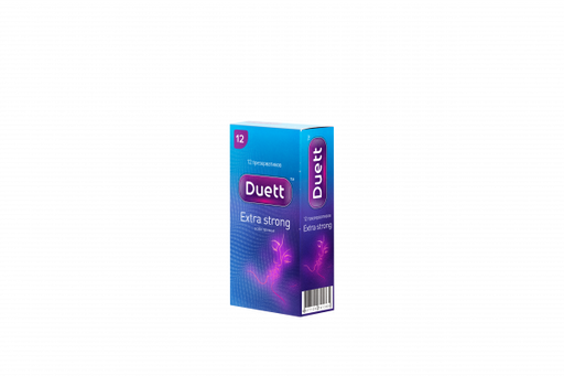 Презервативы Duett Extra Strong, Особо прочные, 12 шт.