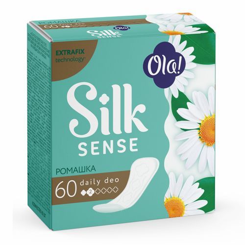 Ola! silk sense Прокладки ежедневные daily deo ромашка, ароматизированные, 60 шт.