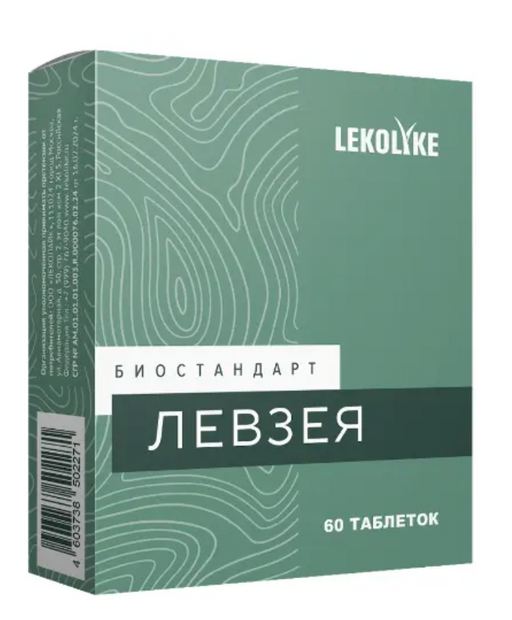 Lekolike биостандарт левзея, таблетки, 60 шт.