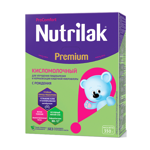Nutrilak Premium Кисломолочный смесь сухая, смесь молочная сухая, 350 г, 1 шт.